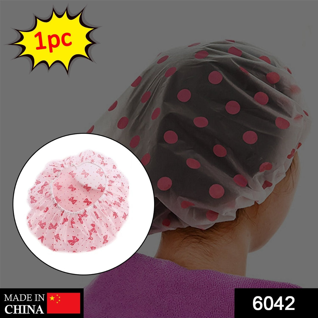 Waterproof reusable shower cap for daily use