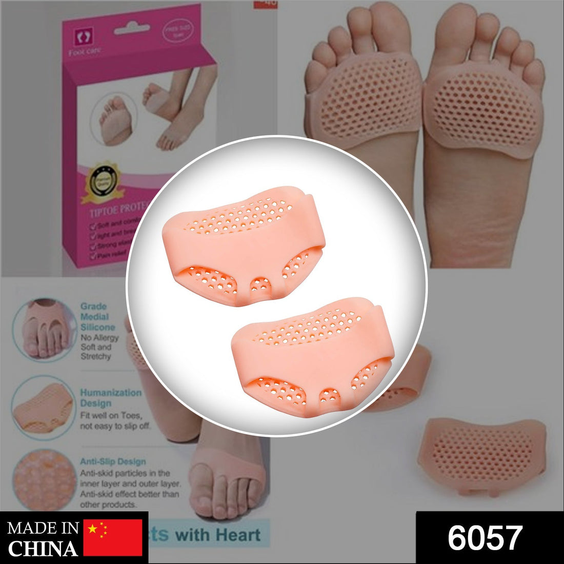 Toe separator for bunion relief, pair of correctors.