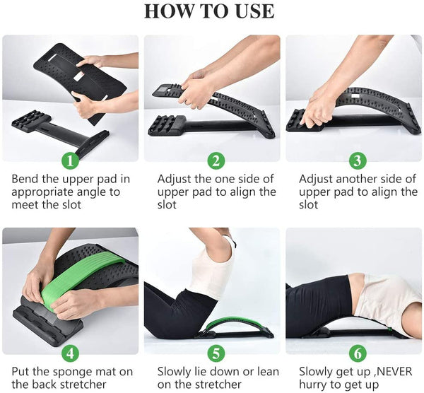 Multi-Level Back Stretcher Posture Corrector Device For Back Pain Relief - Shopmania Wholesale
