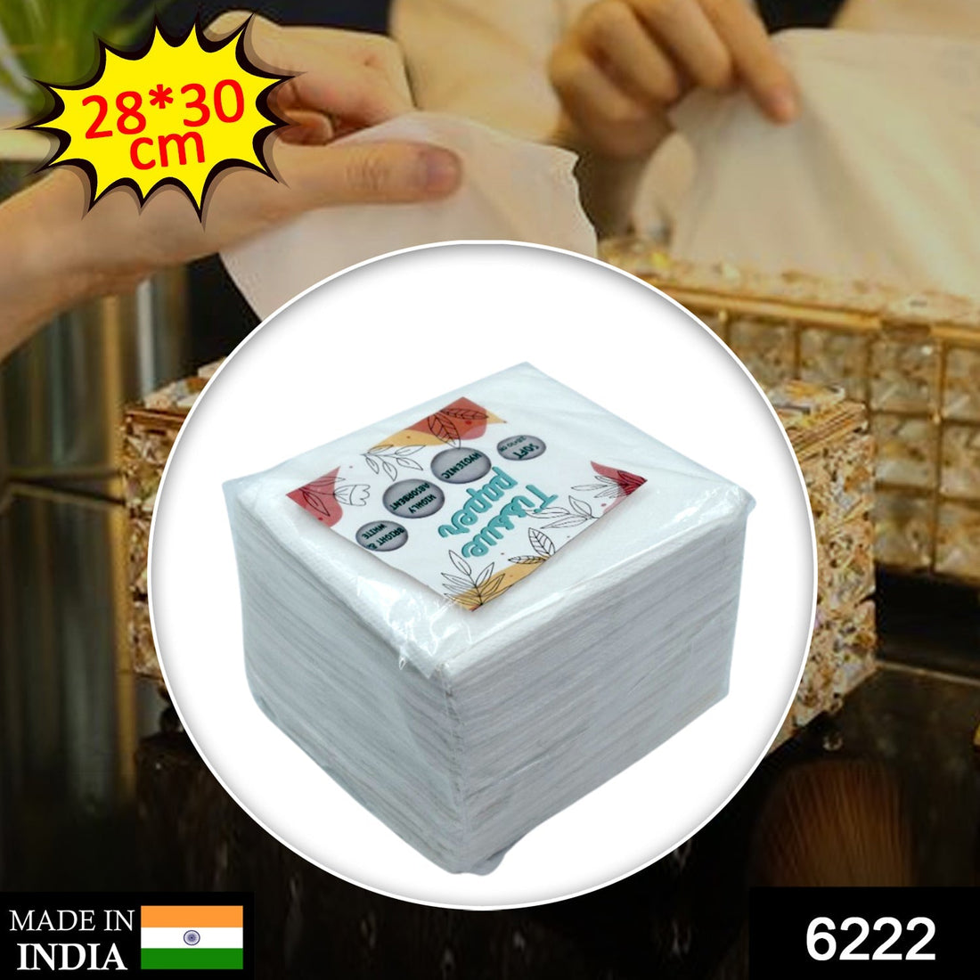 Multi-purpose tissue paper for wiping and cleaning