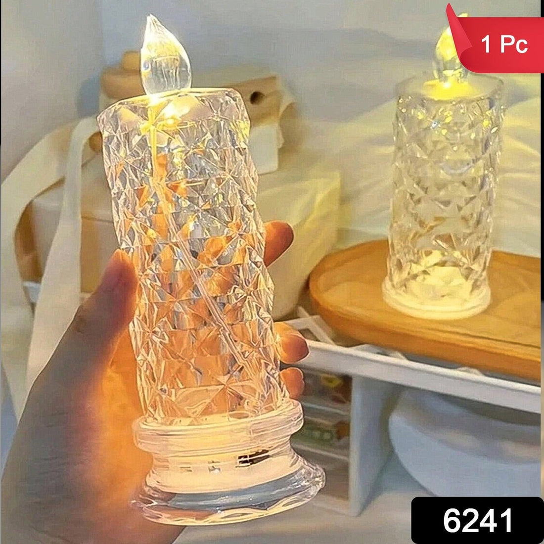 Rose Candles for Home Decoration, Crystal Candle Lights your brand