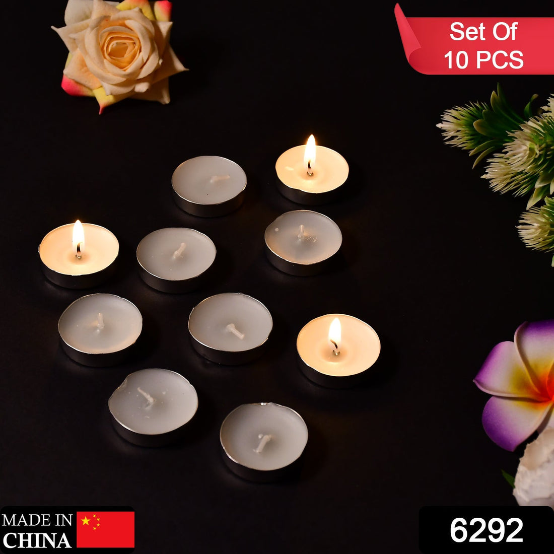 10 decorative color candles, perfect for gifts and home decoration