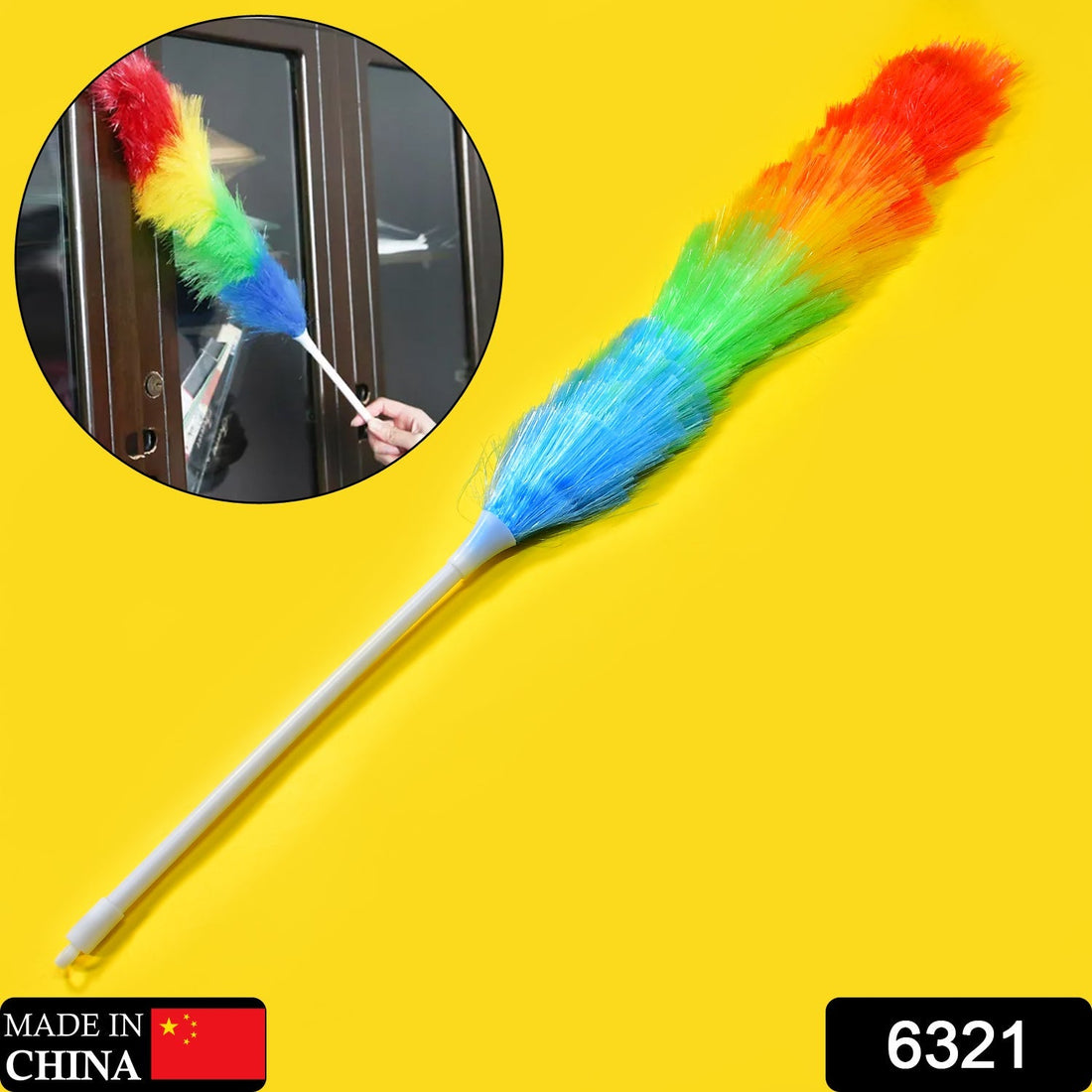 Colorful feather duster for cleaning