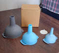 3 in 1 Kitchen Funnel Set of 3, Funnel for Filling Bottle, Small Canning Funnel with Handle, Food Grade Plastic Funnel with Detachable Strainer Filter for Liquid, Dry Ingredients, and Powder your brand