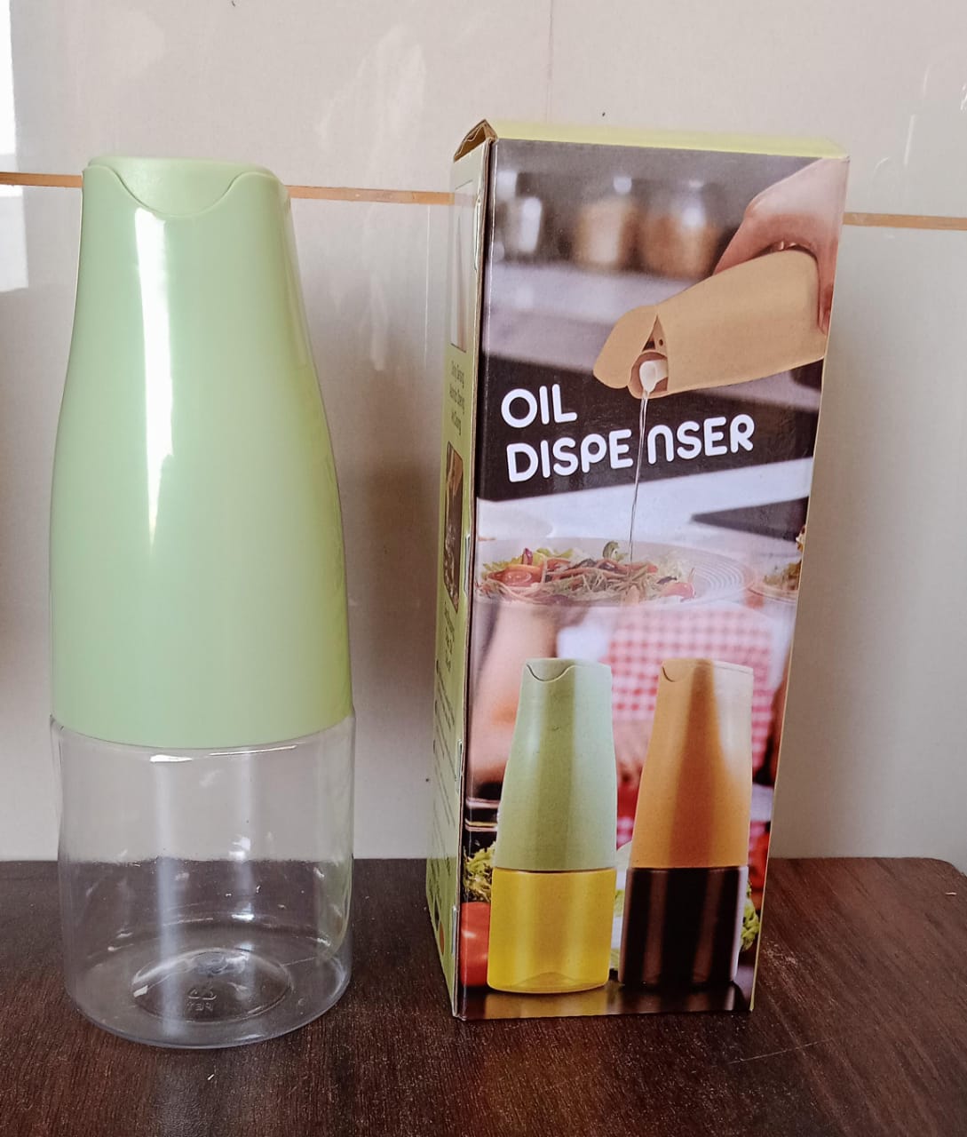 Oil Dispenser, 500ml Cooking Oil Dispensing Cruets, Oil Bottle with Automatic Open Lid, Cooking Oil Bottle for Kitchen Grilling Frying (500 ML) - Shopmania Wholesale