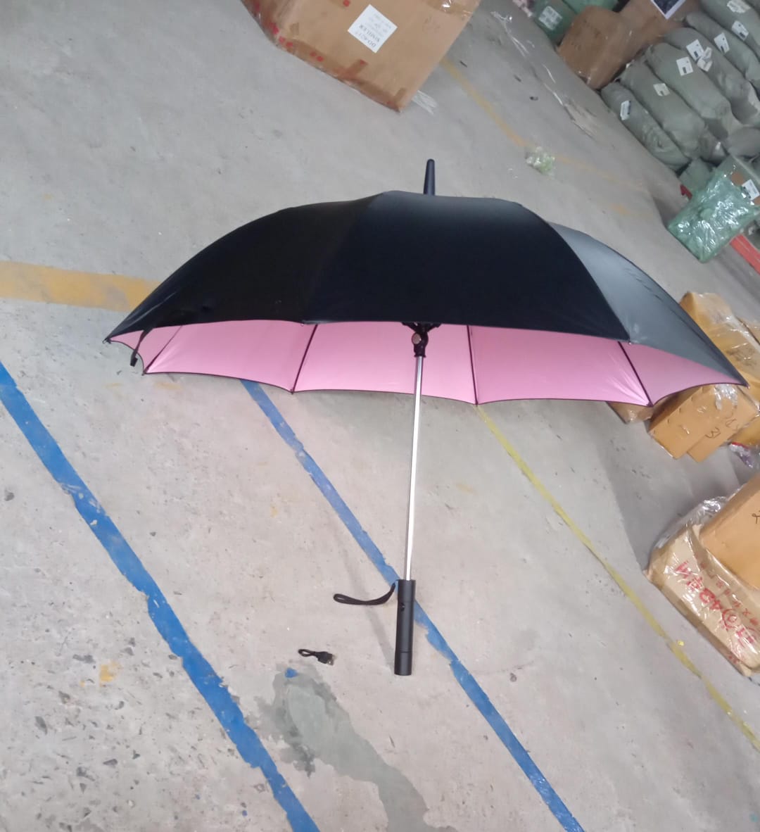 Sun Umbrella With Inside Fan & Power Bank Umbrellas For Summer (1 Pc) - Shopmania Wholesale