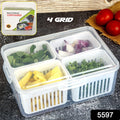 Fridge Storage Boxes Freezer Storage Containers, Container for Kitchen Storage Set, Storage in Kitchen, Vegetable Storage, Draining Crisper Refrigerator Food Box (1 Pc) your brand