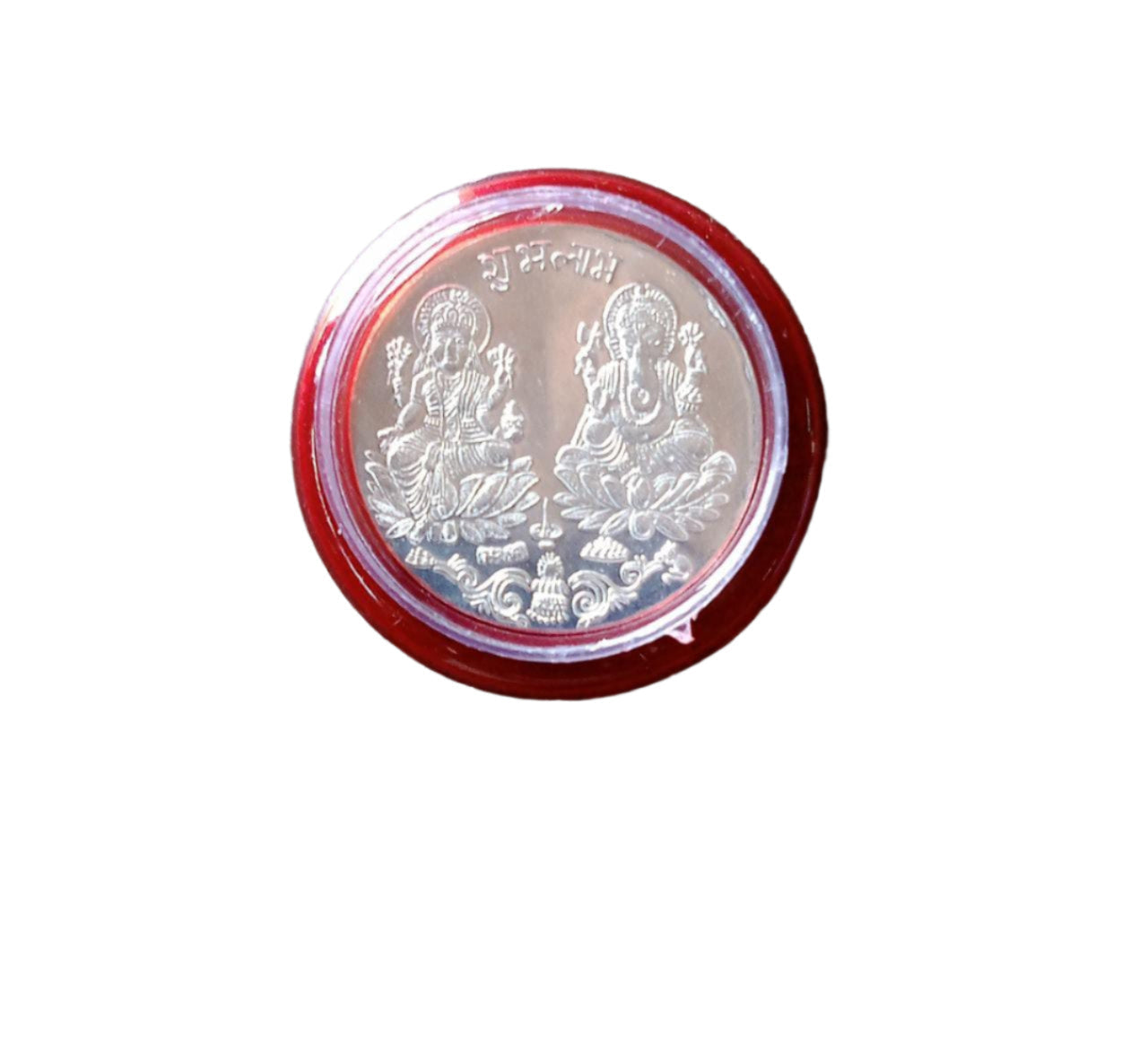 Silver color Coin for Gift & Pooja (Metal is not silver) your brand