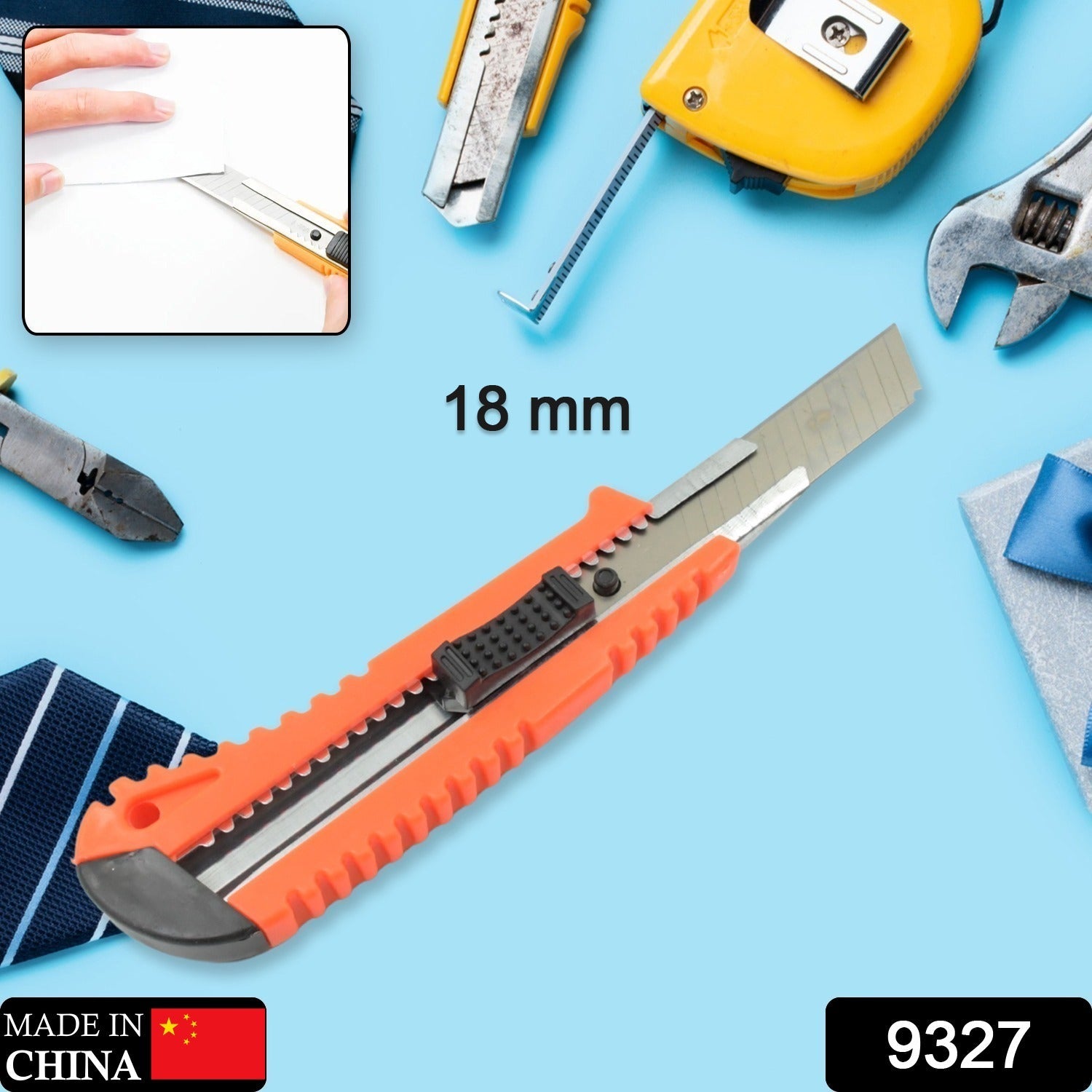 Multi-Use Iron Cutter, Cutting Blade and Precision Knife Blade, Utility Knife - Heavy Duty Industrial Cutter Knife (18mm) - Shopmania Wholesale