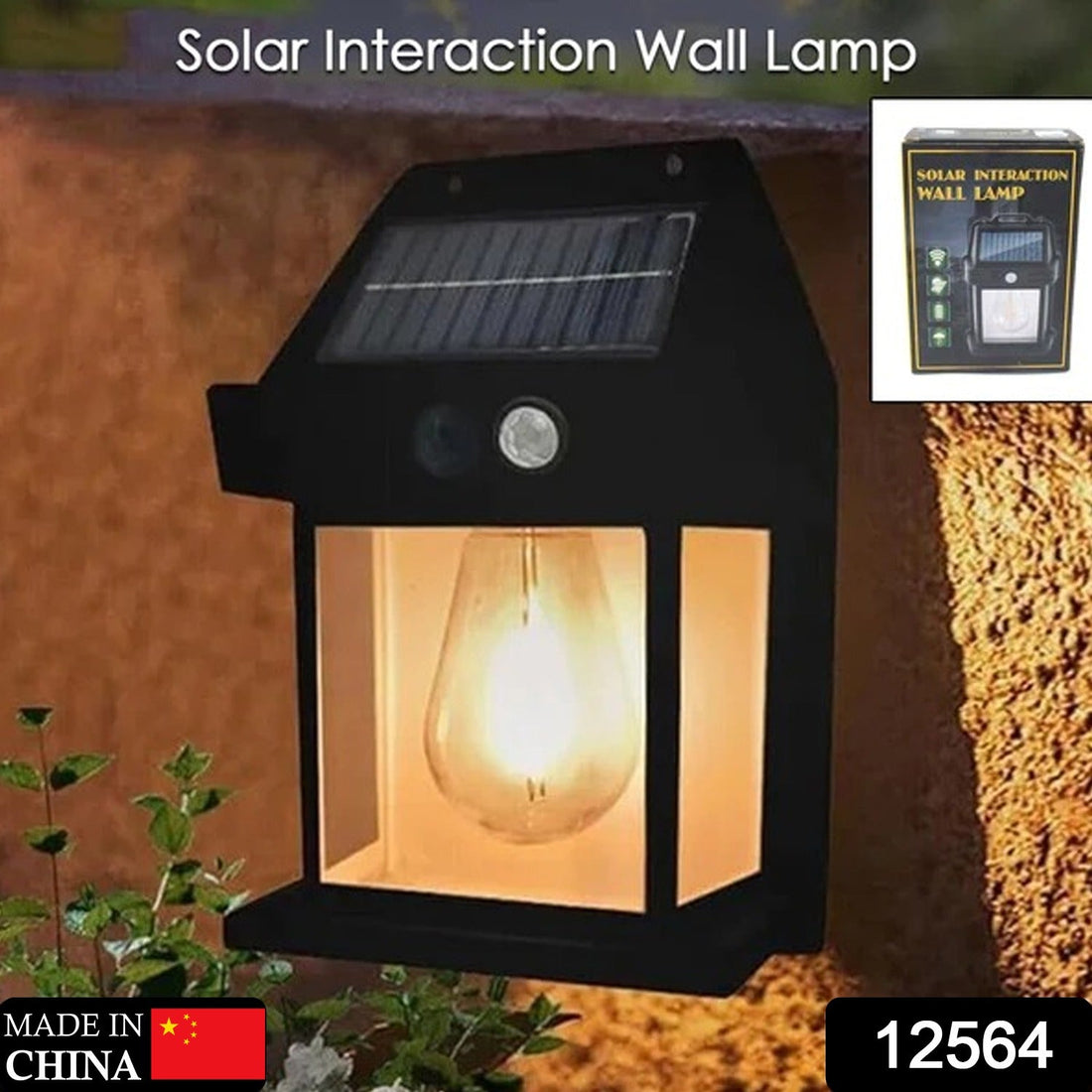Solar Wall Lights / Lamp Outdoor, Wireless Dusk to Dawn Porch Lights Fixture, Solar Wall Lantern with 3 Modes & Motion Sensor, Waterproof Exterior Lighting with Clear Panel (1 Pc ) - Shopmania Wholesale