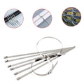 Stainless Steel Cable TIE Used for Solar, Industrial and Home Improvement Multipurpose HIGH Strength, Self-Locking Zip Ties, Multi-purpose Tie, Portable Rustproof 100Pcs Wide Application Zip Tie Set for Building (100 pcs Set / 4.6x200MM) - Shopmania Wholesale