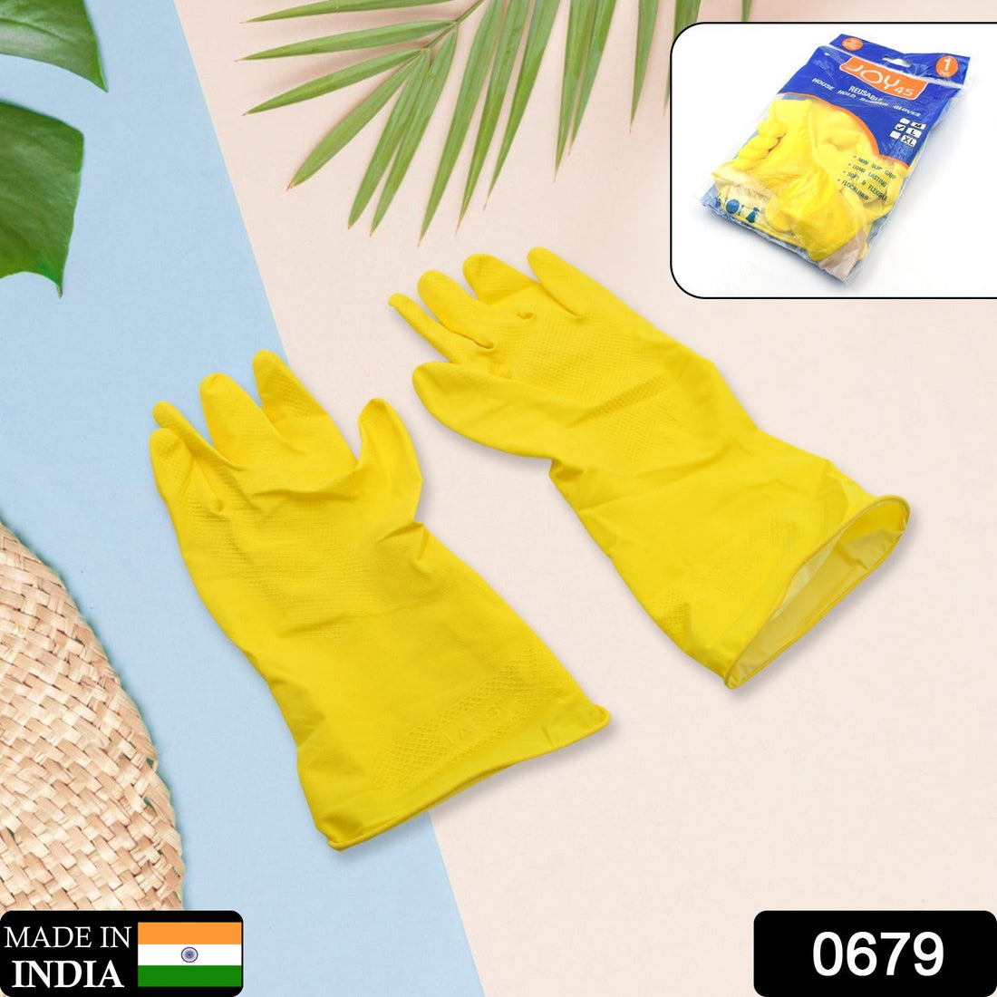 Multipurpose cleaning gloves for kitchen and bathroom use