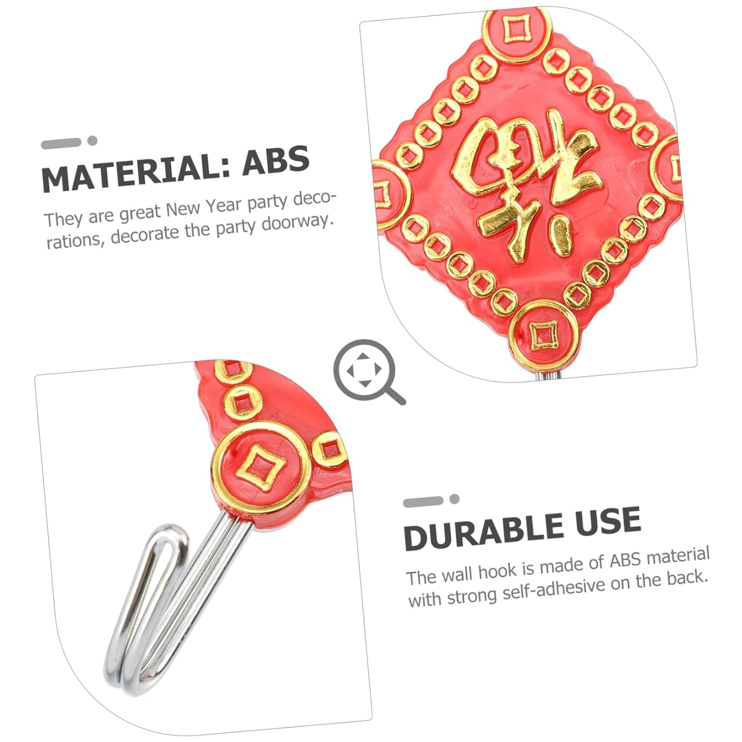 Multipurpose Self-Adhesive Hooks (Heavy Duty): Bathroom, Kitchen, Office - Shopmania Wholesale