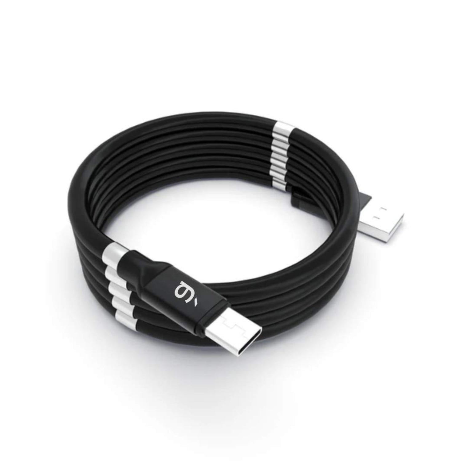 USB Cable, Charging Cable 3A Fast Charge and Sync Most Stunning Charging Cable, Magnetic Charging Cable Charging Cable for Phone (Compatible with (No More Messy Cables in Car & Home), (120 CM), ( Black), One Cable) - Shopmania Wholesale