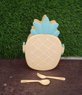 Kids Lunch Box Cute Pineapple Shaped Bento Box with Fork Spoon Snack Container Microwave Portable Office Lunch Box (1 Pc / With Spoon & Fork) your brand