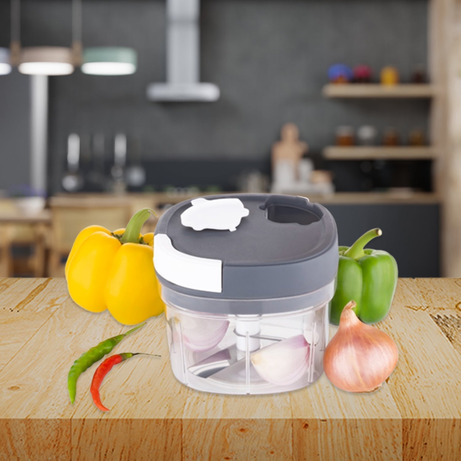 Handy Chopper and Slicer Used Widely for chopping and Slicing of Fruits, Vegetables, Cheese Etc. Including All Kitchen Purposes your brand