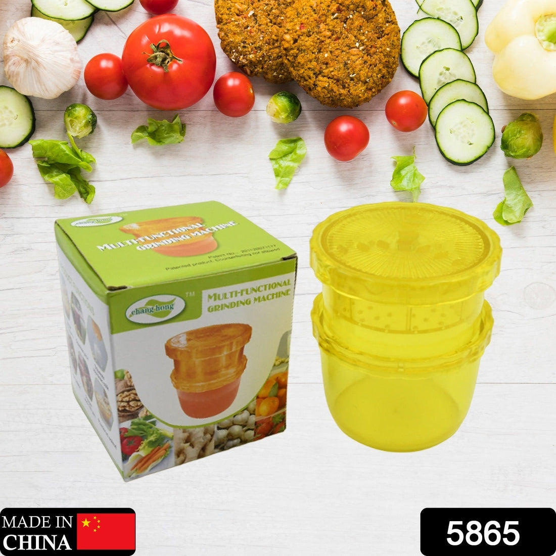 Manual citrus juicer and grinder for fruits and vegetables.