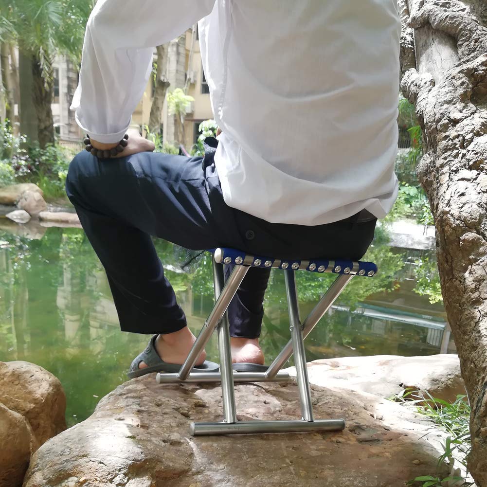 Folding Beach Tool Best Folding Stool Portable Travel Train Chair Outdoor Rest Seat Fishing Beach Picnic Hiking Backpacking Stool, Camping Fishing Hiking Picnic Garden (1 Pc ) - Shopmania Wholesale