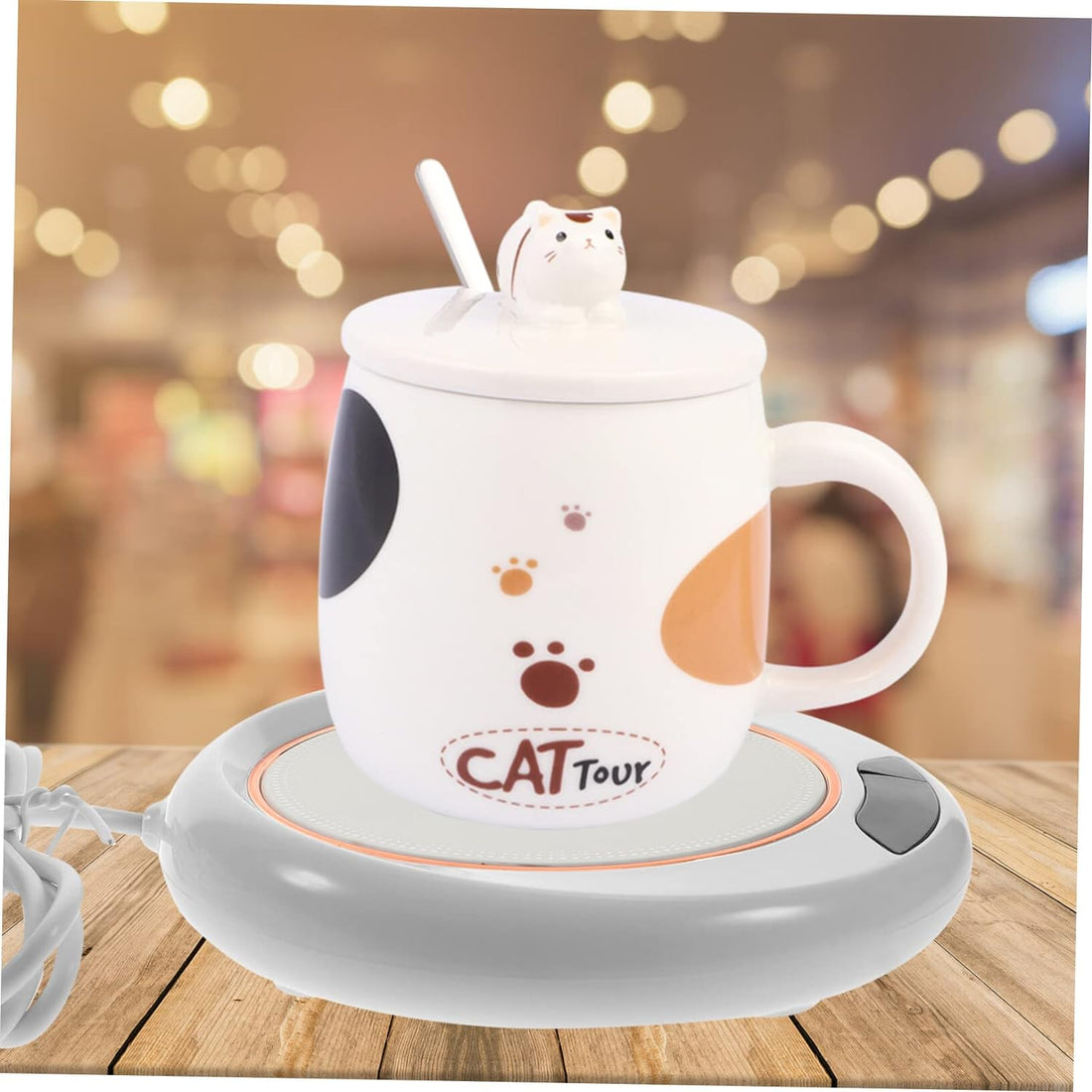 USB Warm Coaster Heated Coffee Mug Portable Office Desk Portable Cup, Heater Coffee Mug Warmer Electric Cup Warmer (1 Pc) - Shopmania Wholesale