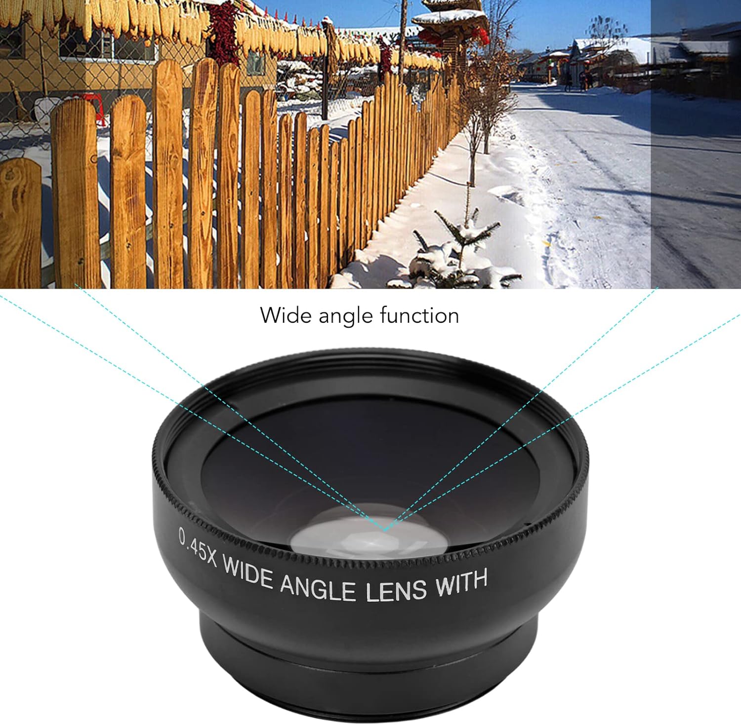 Camera Lens External Phone Lens Phone Camera Lens 0.45X Universal Ultra Wide Angle 12.5X Beauty Function External Lens Camera Accessories for Take Pictures, most Android Smartphone your brand