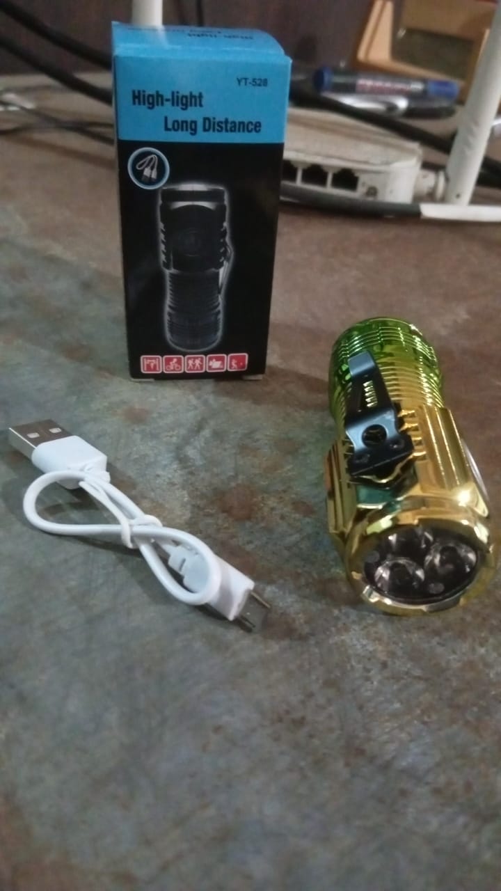 USB Chargeable Mini 3 LED Flashlight / Torch Light (1 Pc) - Shopmania Wholesale