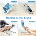 Laptop Stand for Desk | Metal Portable Laptop Stand, with 6 Adjustable Angles | Laptop Riser, Phone, and Tablet Stand | Compatible for All Laptop your brand