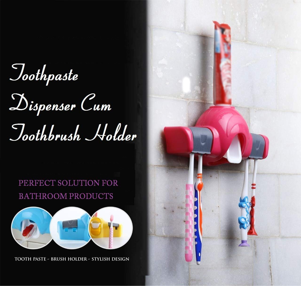 Automatic Push Toothpaste Squeezer Dispenser your brand