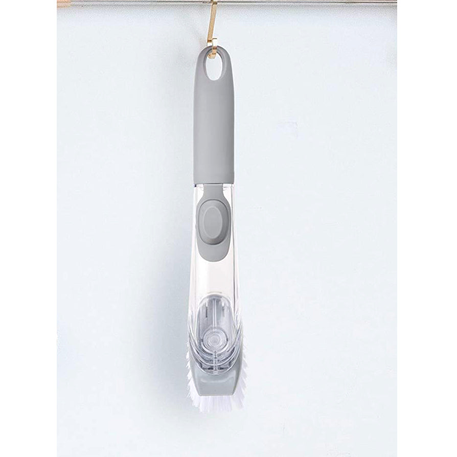 Home & Kitchen Cleaning Brushes, Scrubber, Soap Dispenser Scrub Brush for Pans Pots and Bathtub Sink (2 In 1) your brand