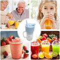 2 In1 Portable Crusher Juicer With Handle & Straw for Smoothie Sipper USB Rechargeable (340 ml) 6 Stainless Steel Blades Compact Juicer Mixer, Juicer Portable Fresh Juice Blender Portable Electric Juicer ( 340 ML ) your brand