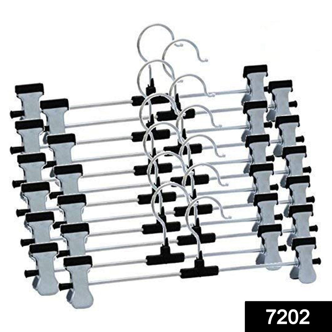 Hangers with adjustable clips