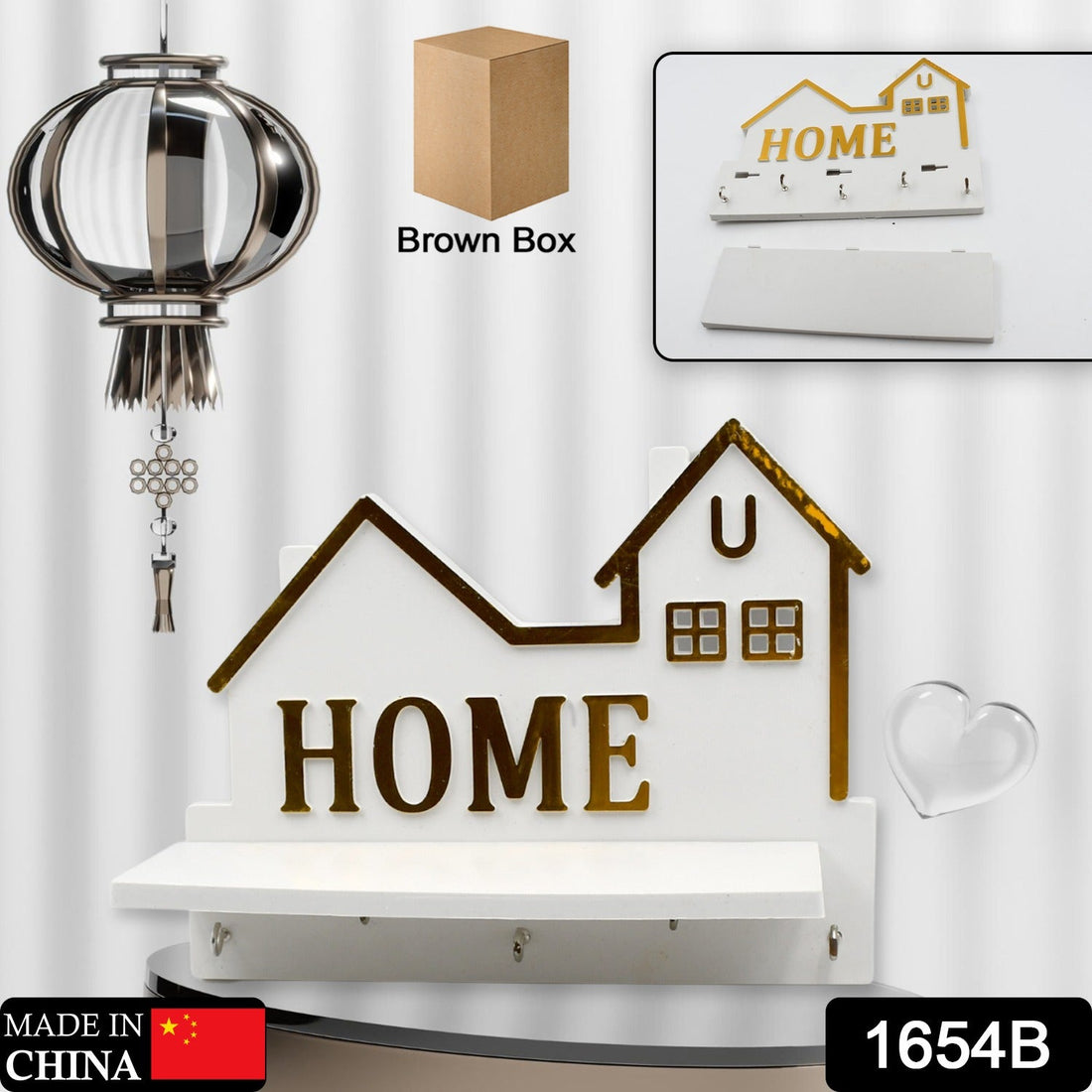 Antique key holder for wall decor with elegant design