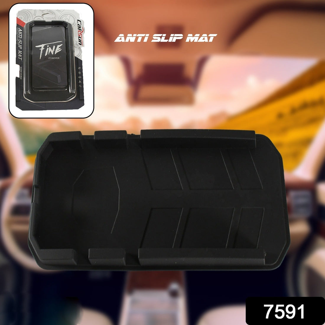 Multipurpose Car Mobile Holder for Dashboard, Anti-slip Durable Silicone Tray Dashboard Pad Storage Mat, Cell Phone Holder, Sun Glasses Stand, GPS Navigation Holder For Car - Shopmania Wholesale