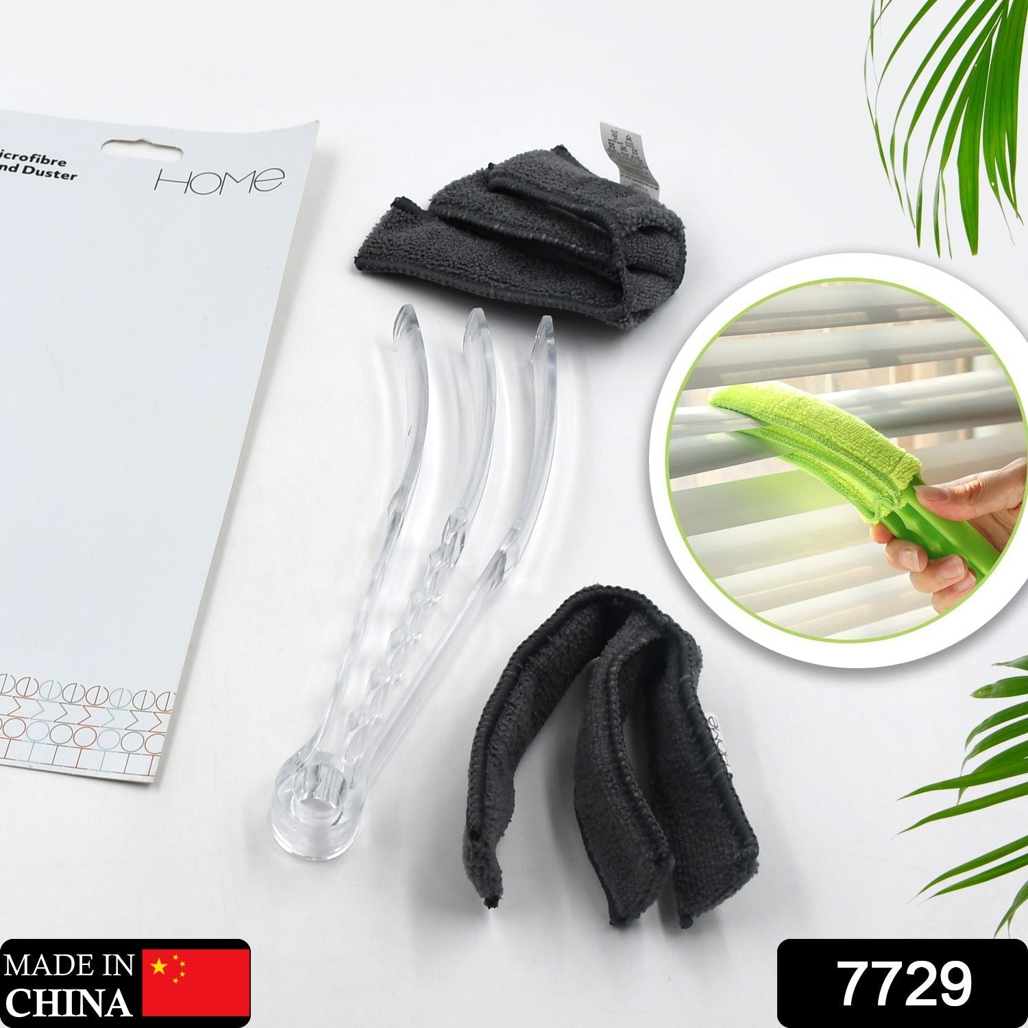 Window Blind Cleaner Duster Brush with Microfiber Sleeves - Blind Cleaner Tools for Window Shutters Blind Air Conditioner Jalousie Dust your brand