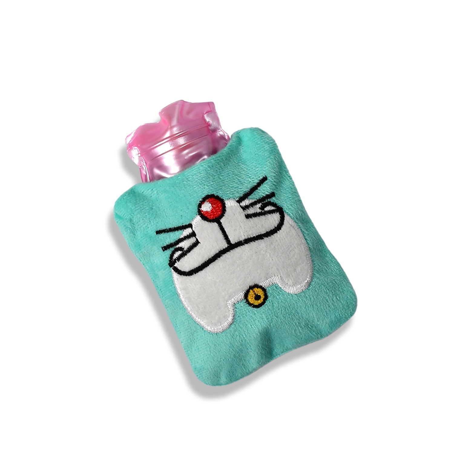 Doremon Cartoon Small Hot Water Bag with Cover for Pain Relief your brand