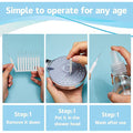 Set of 10 cleaning brushes for shower heads