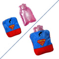Superman Print Small Hot Water Bag with Cover for Pain Relief your brand