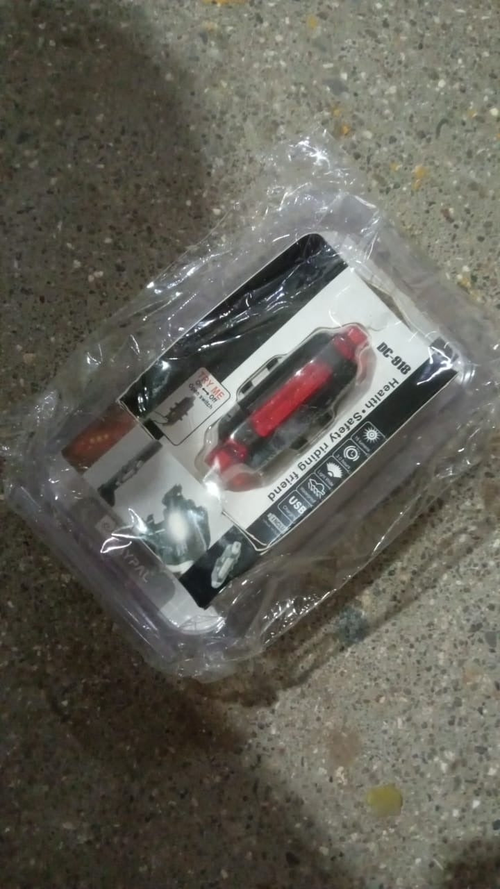 Combo of Bicycle LED USB Rechargeable Head Light and Tail Light (2 Pc Set) - Shopmania Wholesale