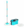 Large bucket spin mop with steel spin for cleaning.