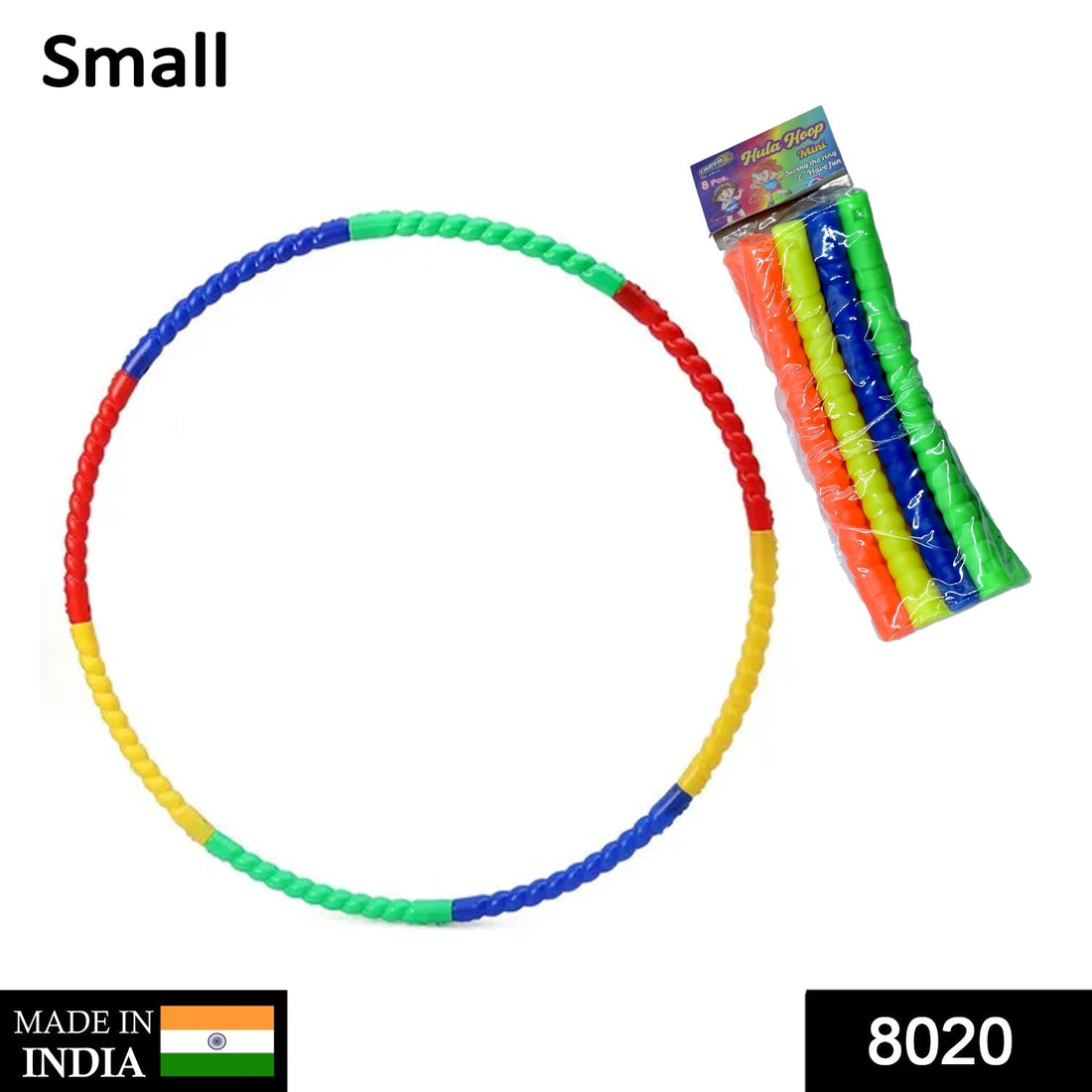 Interlocking hula hoop exercise ring for fitness