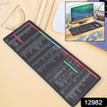 Mat of Shortcut Keyboard  Mouse Pad Mat Mouse Pads for Desk Quick Key Super Large Anti-slip Keyboard Pad Desk Accessories Desktop Mouse Pad Office Oversized Big Mouse Pad Rubber (80—30 Cm) your brand