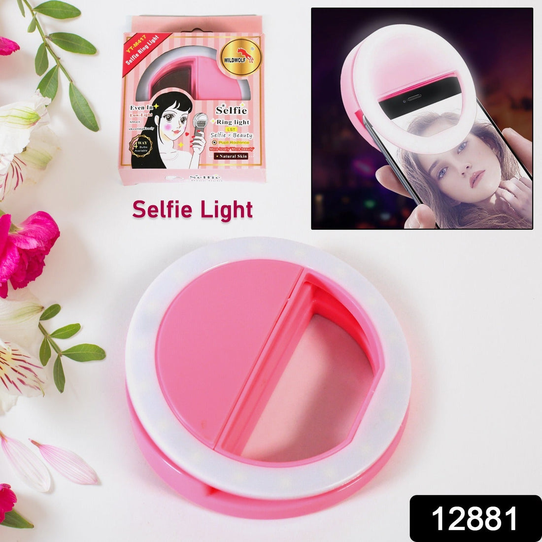 Phone Selfie Light Selfie Ring Light Selfie Light for Smartphone Selfie Light for Phone Battery Operated Selfie Ring Light (Battery Not Included) your brand