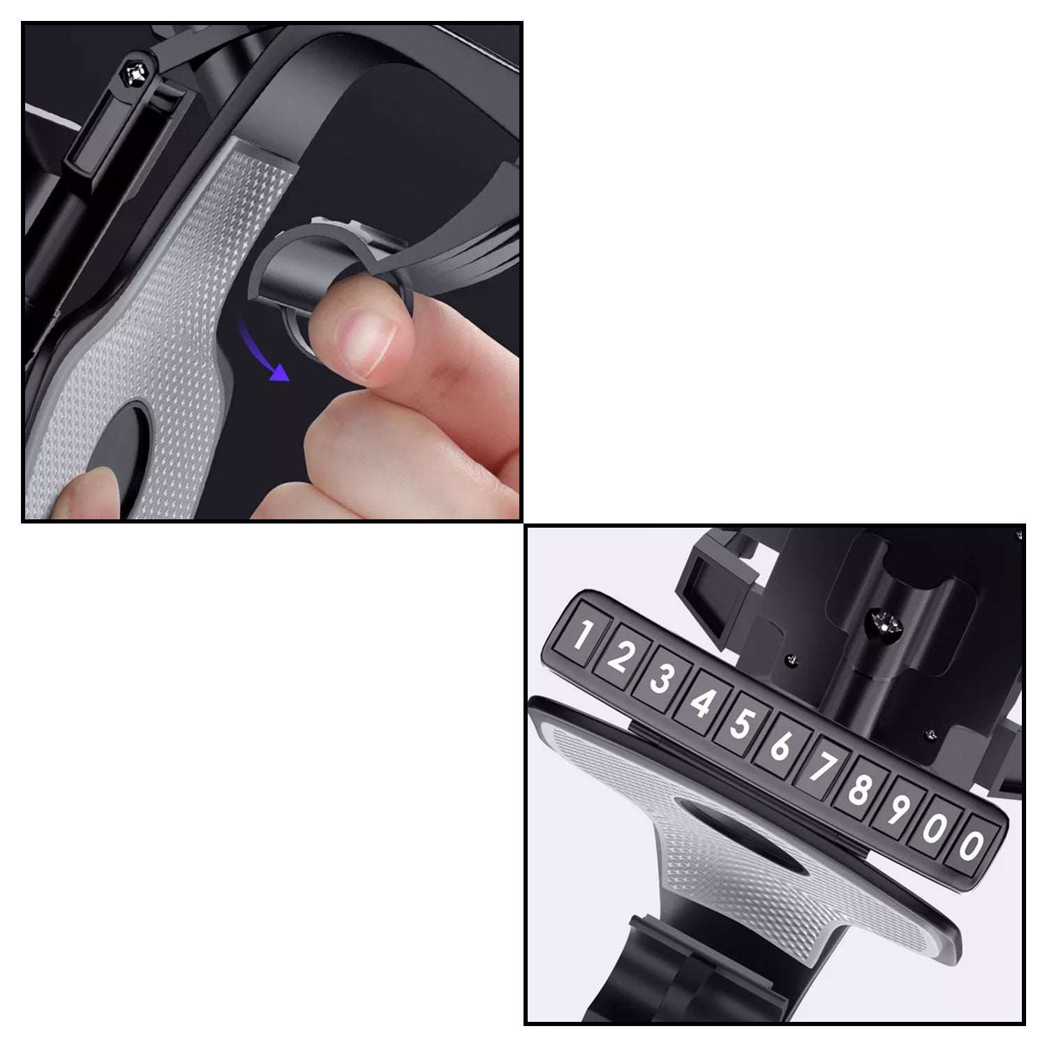 Car Mobile Phone Holder Mount Stand with 360 Degree. Stable One Hand Operational Compatible with Car Dashboard. - Shopmania Wholesale