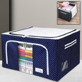Foldable Steel Frame Clothes Living Storage Organizer Handled Bag your brand