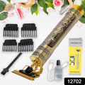 Hair Trimmer for Men Hair Style Trimmer, Professional Hair Clipper, Electric Shaving machine dry shaving for men - hair shaving and trimming beard With 4 adjustable blade clipper, Oil, Cleaning Brush - Shopmania Wholesale