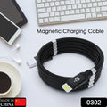 USB Cable, Charging Cable 3A Fast Charge and Sync Most Stunning Charging Cable, Magnetic Charging Cable Charging Cable for Phone (Compatible with (No More Messy Cables in Car & Home), (120 CM), ( Black), One Cable) - Shopmania Wholesale