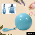 Disposable Raincoat for Kids with Hood and Attachable Round Case, Clear Plastic Raincoats for Emergency, Girls, Boys Disposable Emergency Ball Raincoat For Traveling and Outdoor Activities (1 Pc / Multicolor) your brand