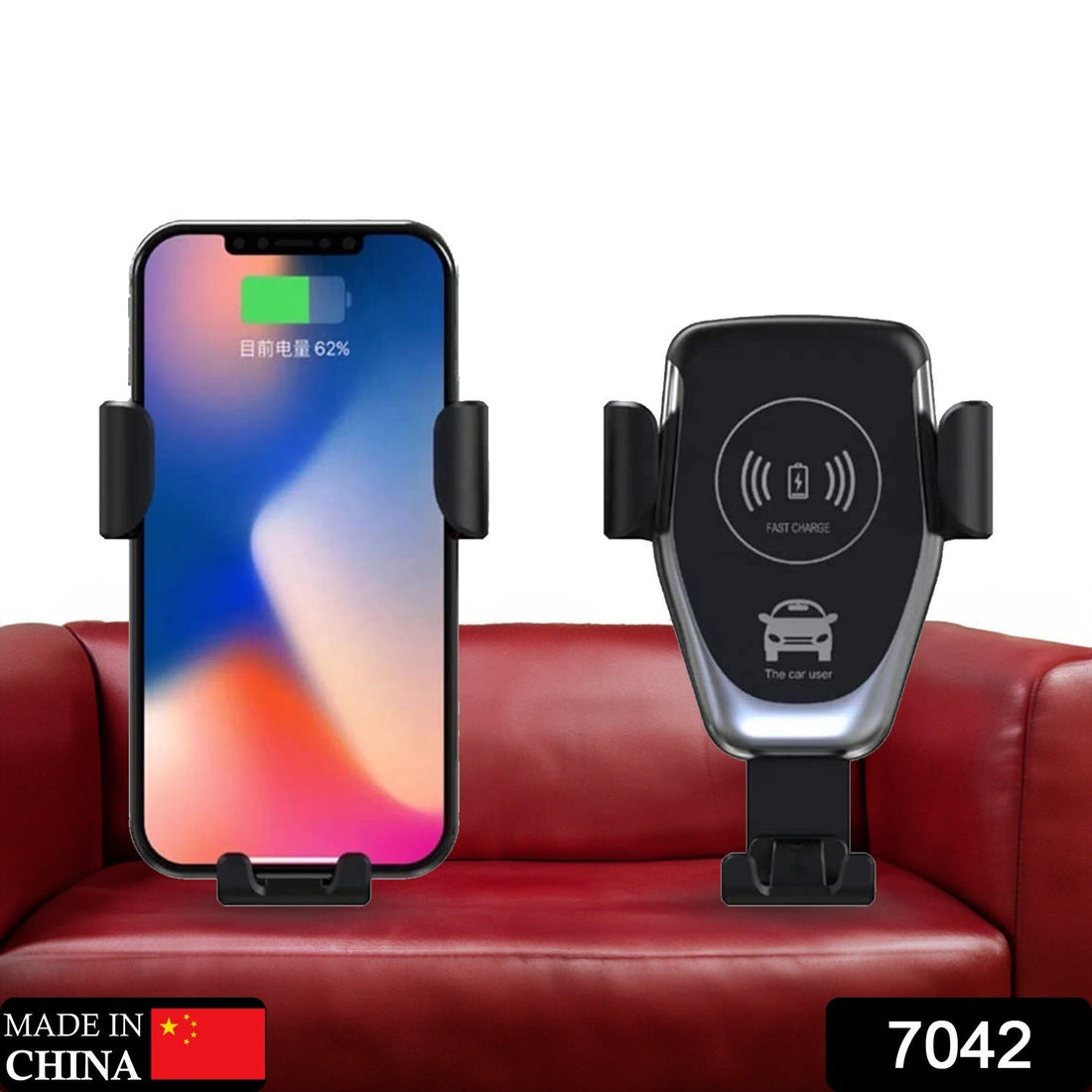 Car Phone Holder Wireless Car Charger 10W Qi Fast Charging Car Charger Gravity Auto Clamping 360Â° Rotation Air Vent Car Mount Holder your brand