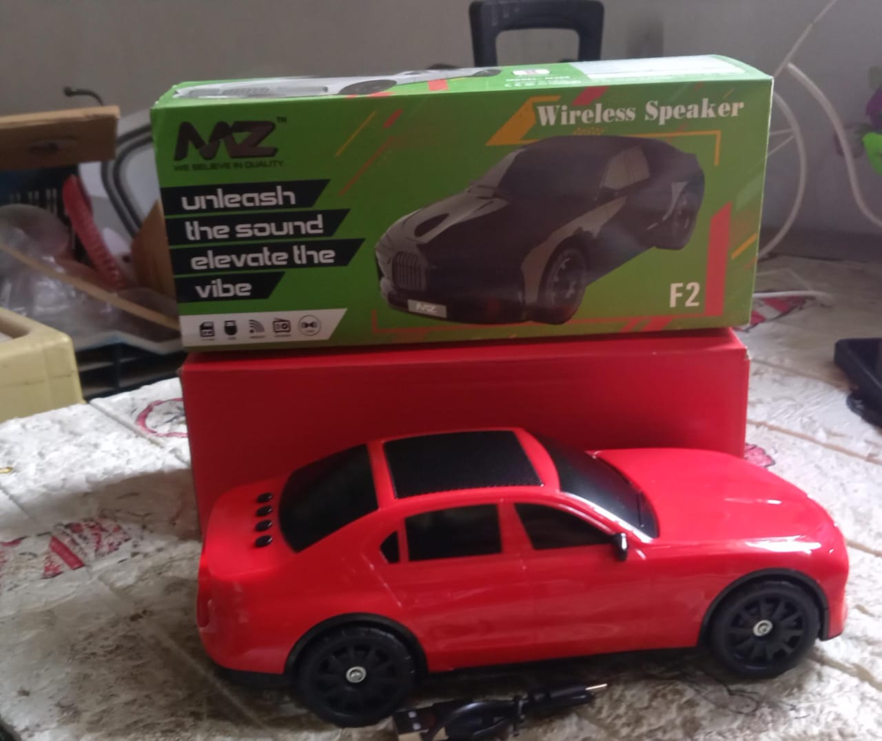 Wireless Bluetooth Speaker Portable Car Shape Music Speaker Support Bluetooth, TF Card, USB, Fm Radio Function Unique Shape Car Speaker - Shopmania Wholesale
