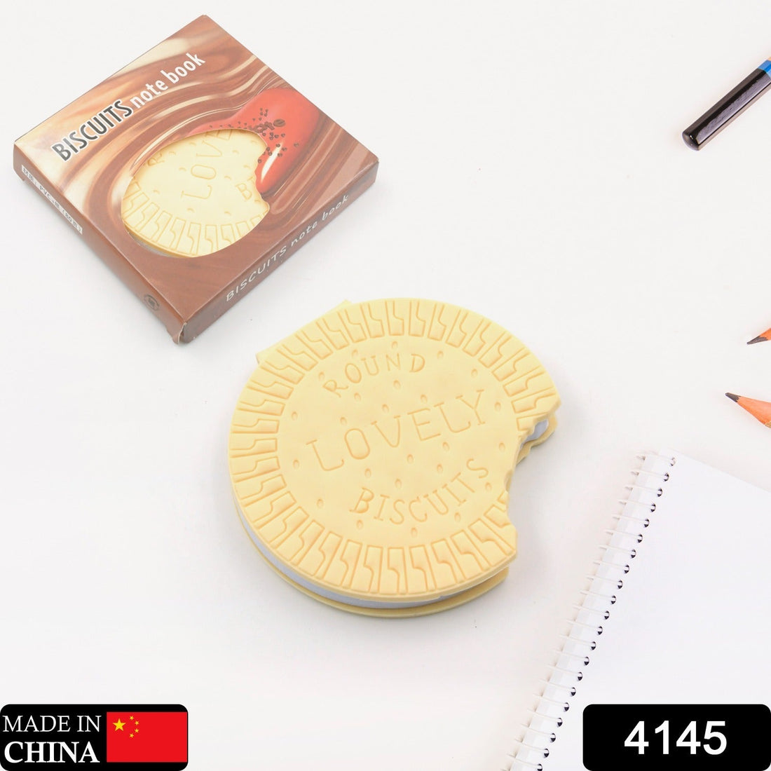 Diary notebook with a biscuit design and original biscuit smell