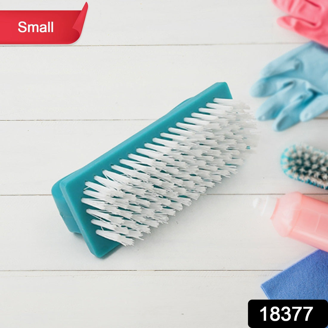 Hard Bristle Scrub Brush with Handle